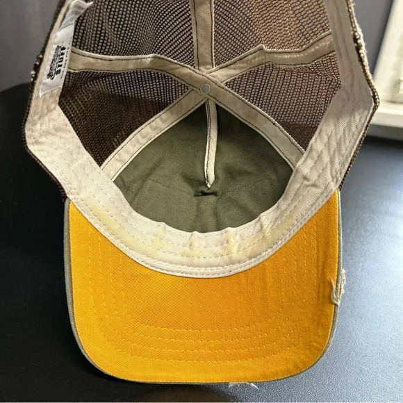 Joes‎ Crab Shack Hat Cap Adjustable Strap Back One Size Green Distressed Vintage - Picture 10 of 10